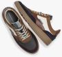 Van Bommel Cognac Sneaker met Zigzag Patroon Multicolor Heren - Thumbnail 1