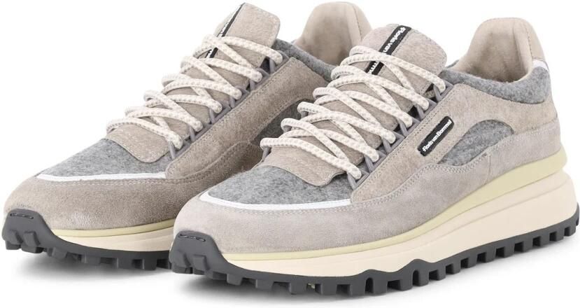 FLORIS VAN BOMMEL Lage Sneakers Heren Sfm-10248 De Gripper Maat: 46⅔ Materiaal: Suède Kleur: Beige - Foto 6