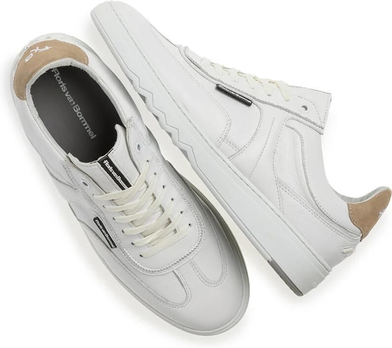 FLORIS VAN BOMMEL Lage Sneakers Heren Sfm-10216 De Kupster Maat: 47 Kleur: Wit