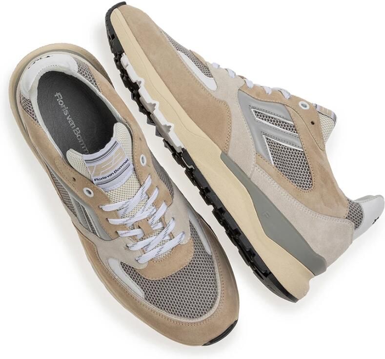 FLORIS VAN BOMMEL Lage Sneakers Heren Sfm-10154 De Treener Maat: 44 Materiaal: Leer Kleur: Beige - Foto 5