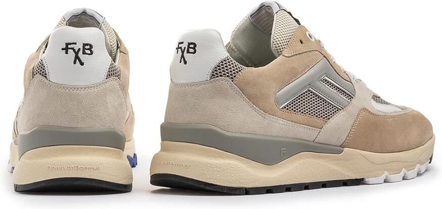 Floris van Bommel DE TREENER 01.04 Lage sneakers Heren sneakersVrije tijdsschoenen Wit beige