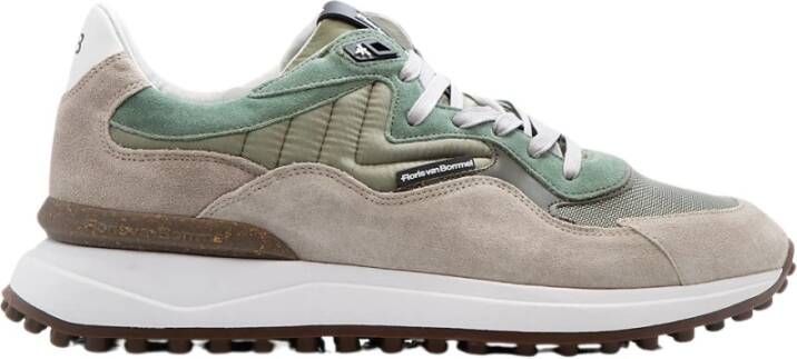 Van Bommel Groene Noppi Sneaker Multicolor Heren