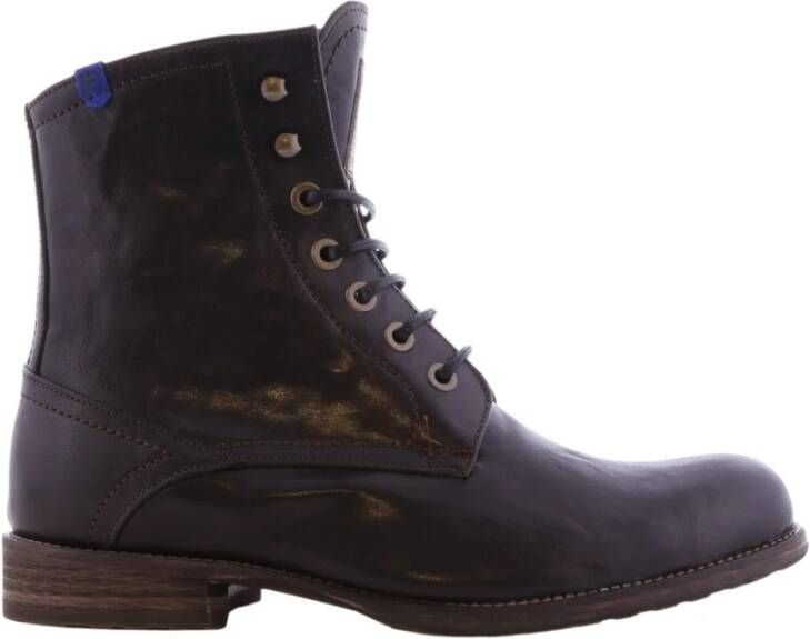 Floris van Bommel FERRI 01.29 Volwassenen Heren sneakers Heren veterschoenVrije tijd half-hoog Zwart