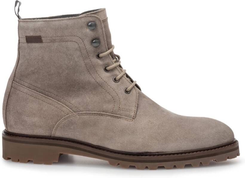 FLORIS VAN BOMMEL Veterboots Heren Sfm-80033 Sturdi Maat: 44⅔ Materiaal: Suède Kleur: Taupe - Foto 5