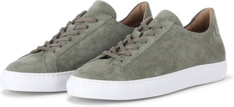 Van Bommel Leren Sneakers met Subtiel Logodetail