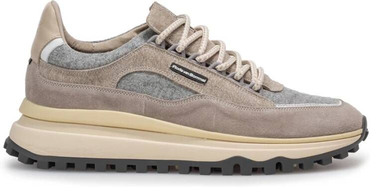 FLORIS VAN BOMMEL Lage Sneakers Heren Sfm-10248 De Gripper Maat: 46⅔ Materiaal: Suède Kleur: Beige - Foto 8