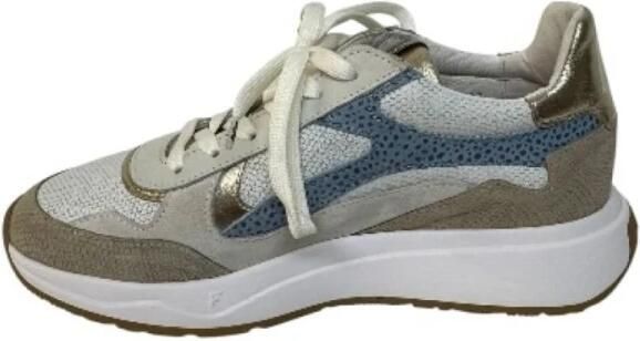 FLORIS VAN BOMMEL Lage Sneakers Dames Sfw-10159 Suvi Leer Wit - Foto 2