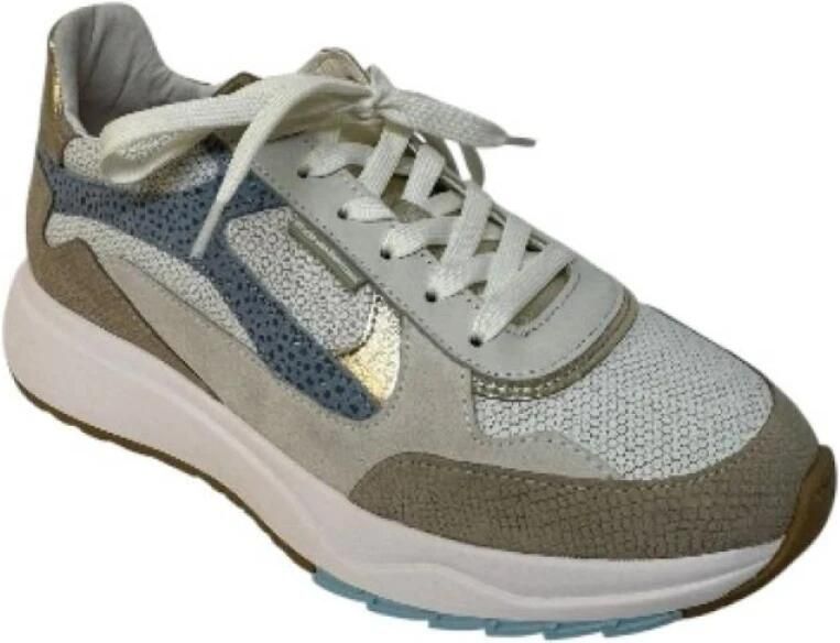 FLORIS VAN BOMMEL Lage Sneakers Dames Sfw-10159 Suvi Leer Wit - Foto 3