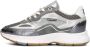 FLORIS VAN BOMMEL Lage Sneakers Dames Sfw-10101 Maat: 38 Materiaal: Leer Kleur: Zilverkleurig - Thumbnail 3