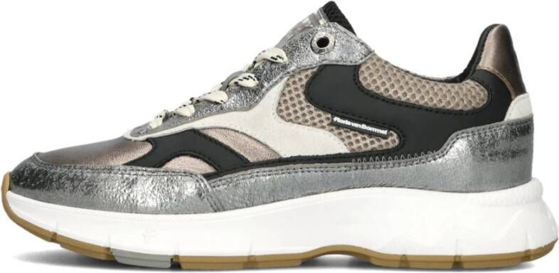 Floris van Bommel Zilveren Lage Sneakers voor Herfst Winter