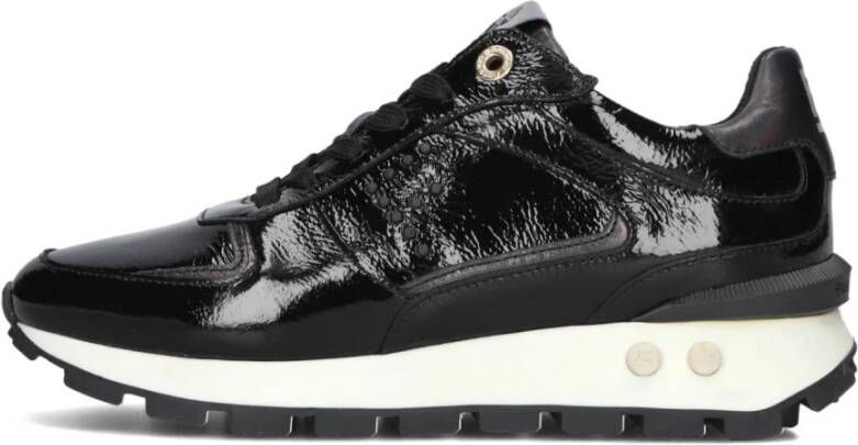 Floris van Bommel Zwarte Lage Sneakers Blokki Stijl