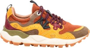 Flower Mountain 1D57 Bruin Oker Sneakers Geel Dames