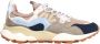 Flower Mountain Yamano 3 Sneaker Wit Militair Blauw Grijs Yamano 3 Sneaker Beige Suède Sneaker met Kurken Binnenzool Multicolor Gray Heren - Thumbnail 1