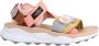 Flower Mountain Beige Sneakers met Verstelbare Velcro Banden Multicolor Dames - Thumbnail 1