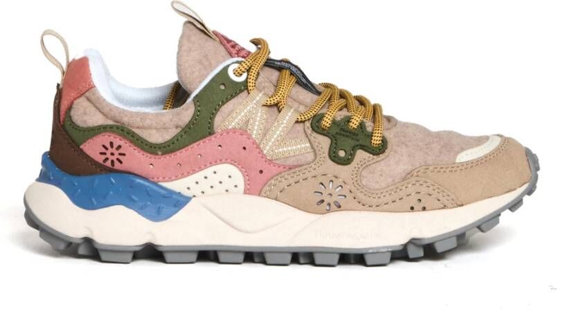 Flower Mountain Beige Sneakers voor Vrouwen Beige Dames