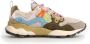 Flower Mountain Beige Sneakers Yamano 3 Multicolor Dames - Thumbnail 1