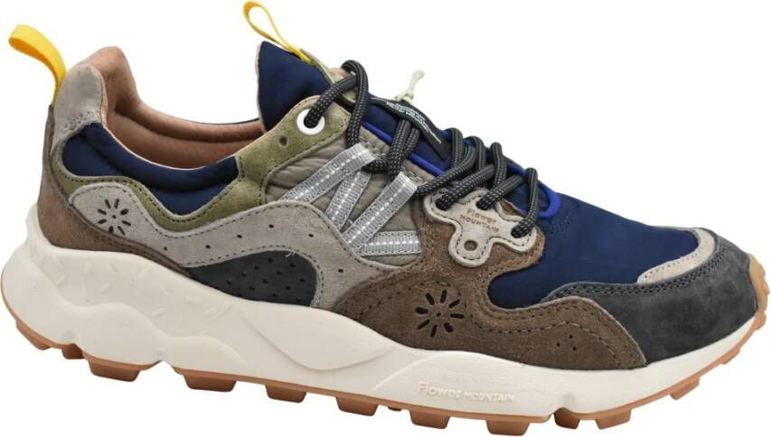 Flower Mountain Blauw Grijs Veterschoenen Stijlvol Uiterlijk