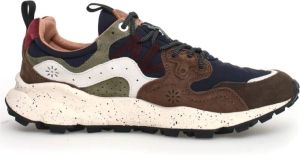 Flower Mountain Blauwe en Bruine Urban Sneakers Blauw Heren