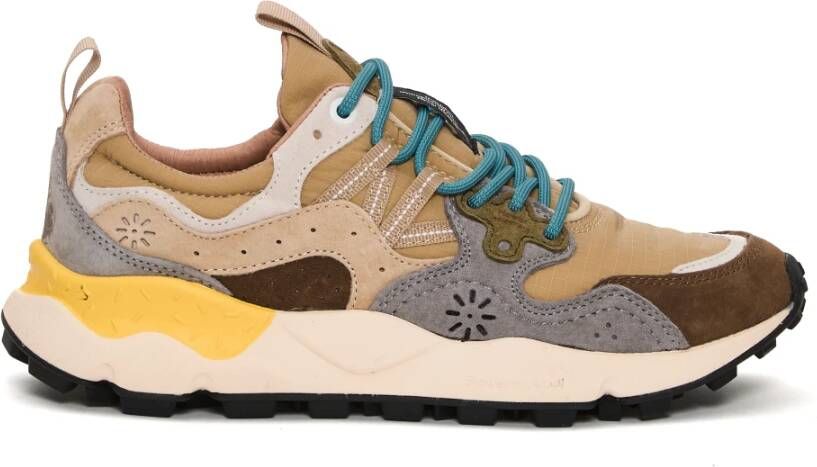 Flower Mountain Blauwe Trekking Sneakers Ss25 Multicolor Heren