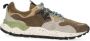 Flower mountain heren sneakers Yamano M suède en textiel bruin en beige - Thumbnail 2