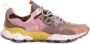 Flower Mountain Bruine Suède Sneakers Rubberen Zool - Thumbnail 1