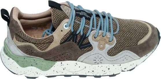 Flower Mountain Chevron en suède sneaker model Ya o