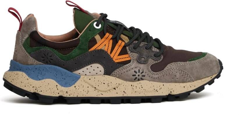 Flower Mountain Donkergrijze Sneakers voor Stadsavonturen
