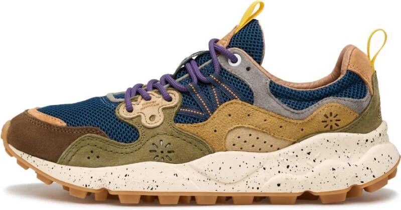 Flower Mountain Bruine Steen Sneakers Yamano 3 Man Brown Heren