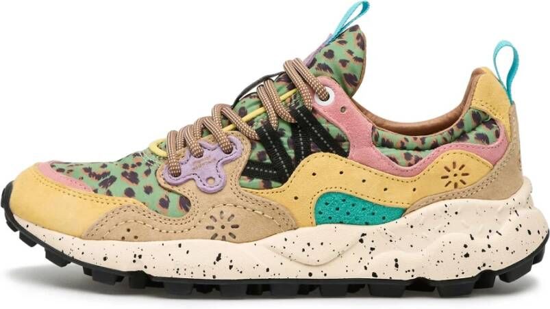Flower Mountain Fabric and suede sneakers Yamano 3 Woman