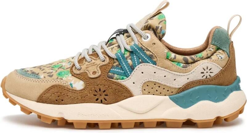 Flower Mountain Sneakers van multicolor technische stof en suède