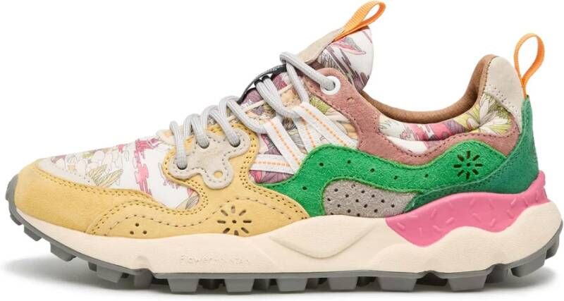 Flower Mountain Fabric and suede sneakers Yamano 3 Woman