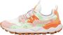 Flower Mountain Faux leather and technical fabric sneakers Yamano 3 Woman Kaiso White Dames - Thumbnail 1