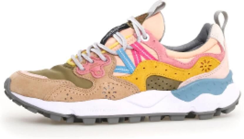 Flower Mountain Yamano Dames Sneakers Suède Technische Stof