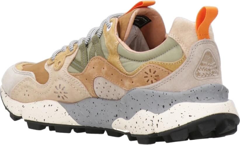 Flower Mountain Beige+Caramel Sneakers met Kurk Binnenzool