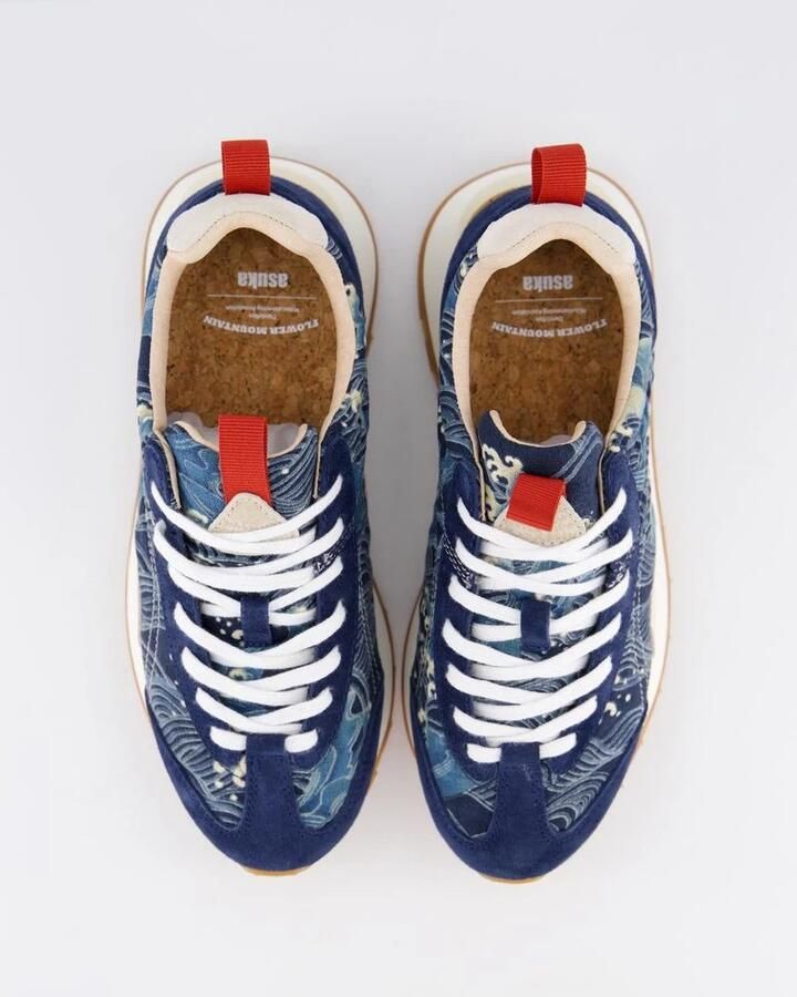 Flower Mountain Blauwe Asuka Sneaker voor dames