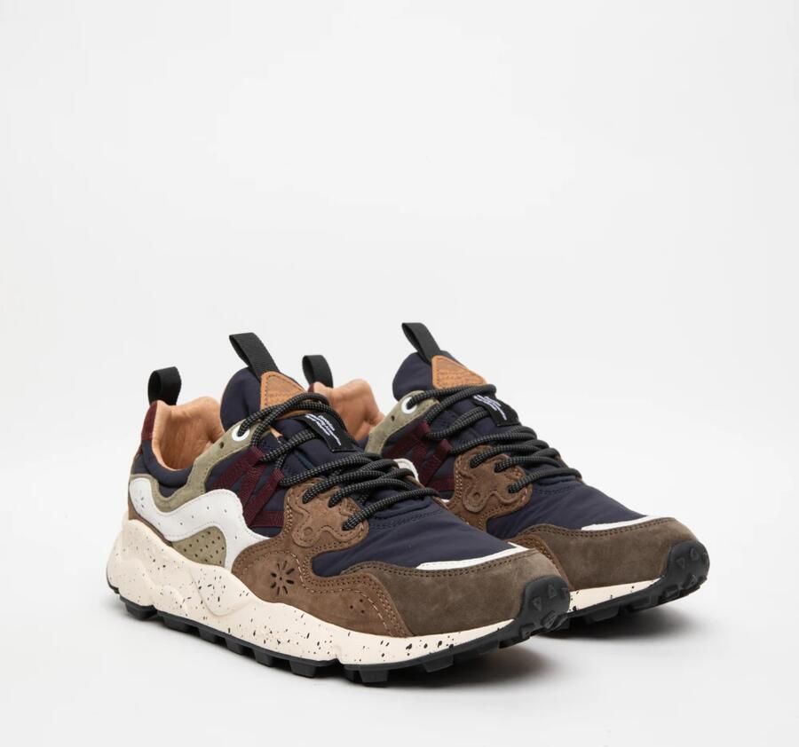 FLOWER MOUNTAIN Lage Sneakers Heren Yamano 3 Man Maat: 41 Materiaal: Suède Kleur: Bruin