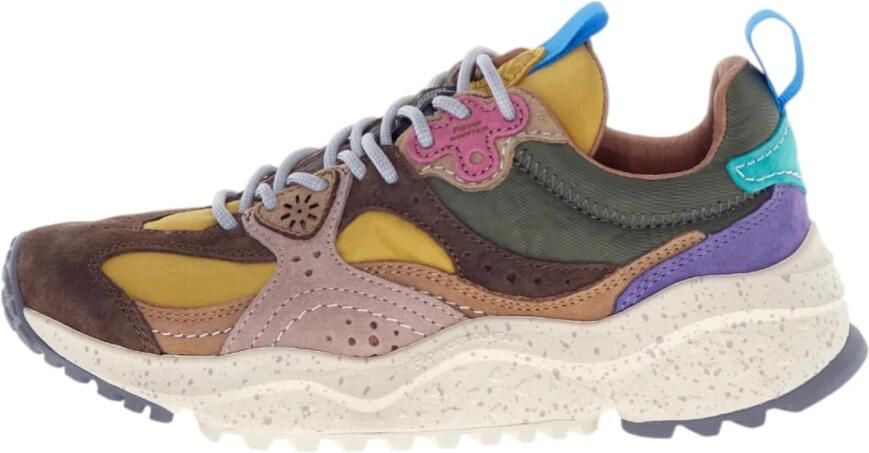 Flower Mountain Elegante Nubuck Nylon Sneakers