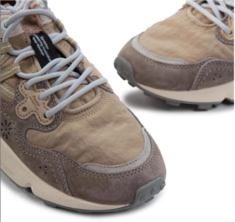Flower Mountain Grijze Lage Sneakers met Kurk Binnenzool - Foto 2