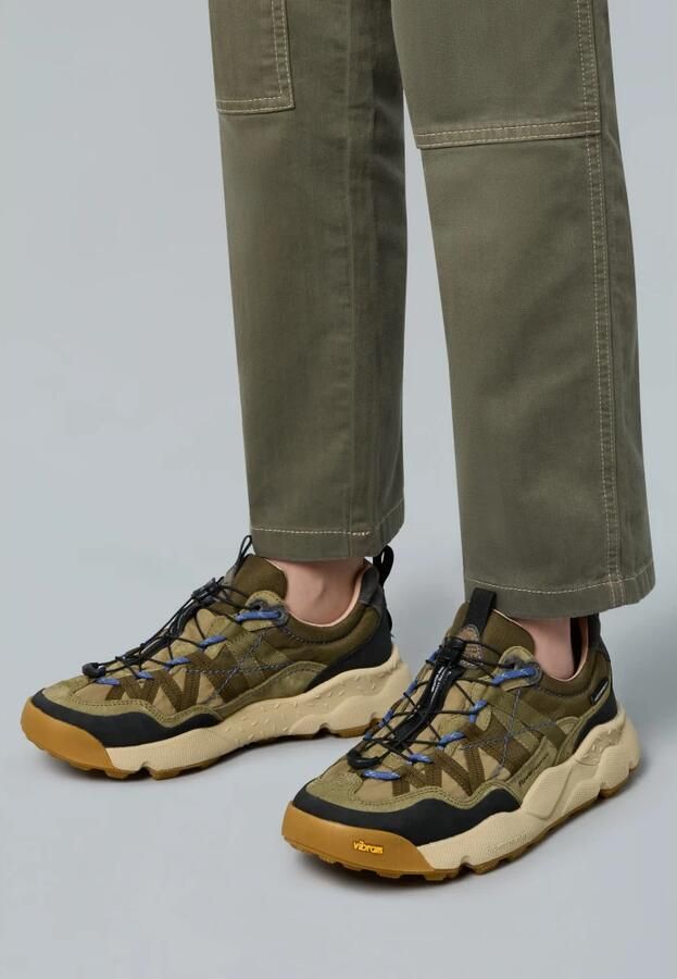 Flower Mountain Sneakers laag 'IWANO 2 UNI' groen gemêleerd