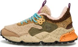 Flower mountain dames sneaker Kotetsu W badstof en suède beige
