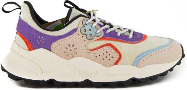 Flower Mountain Multicolor Suède Sneaker met Kurk Binnenzool