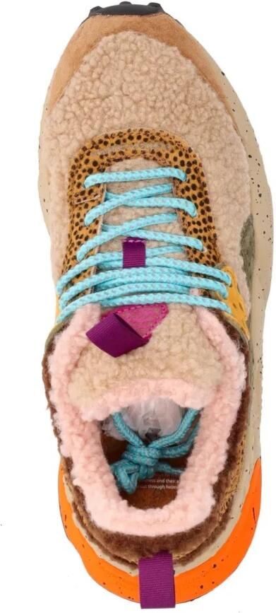 Flower Mountain Paarse Sneakers voor Buitensport