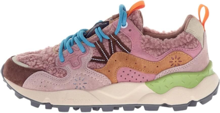 Flower Mountain Roze Suede Teddy Yamano Sneakers - Foto 2