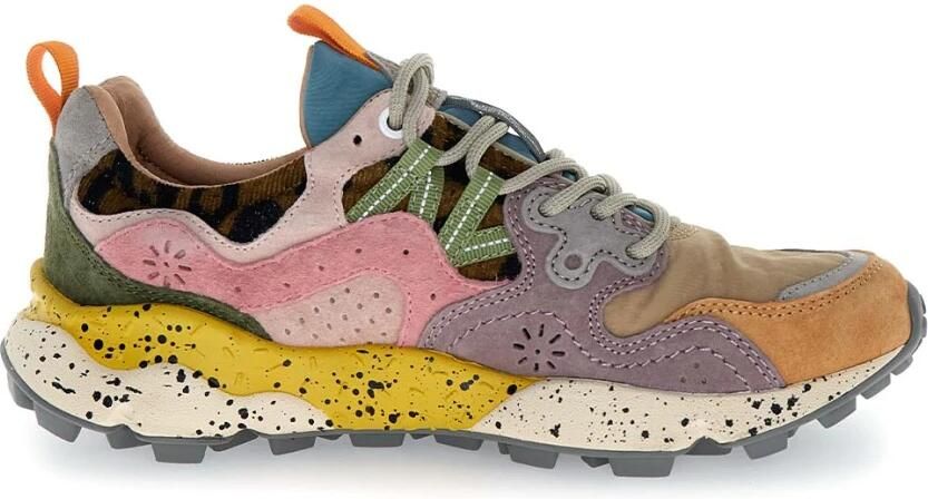 Flower Mountain Suede and technical fabric sneakers Yamano 3 Woman - Foto 2