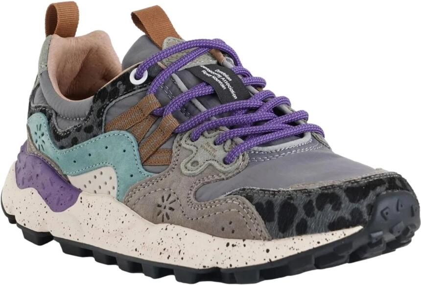 Flower Mountain Grijze Sneakers met Suède Bovenwerk - Foto 2