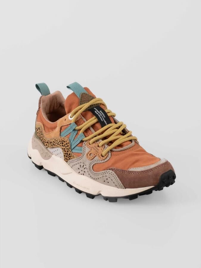 Flower Mountain Stedelijke sneaker met dierenprint details