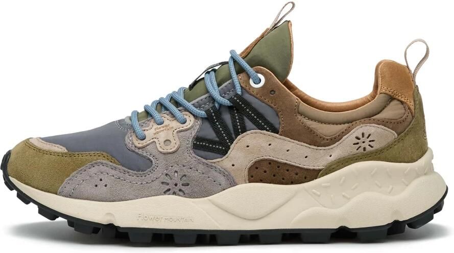 Flower Mountain Suede and technical fabric sneakers Yamano 3 MAN