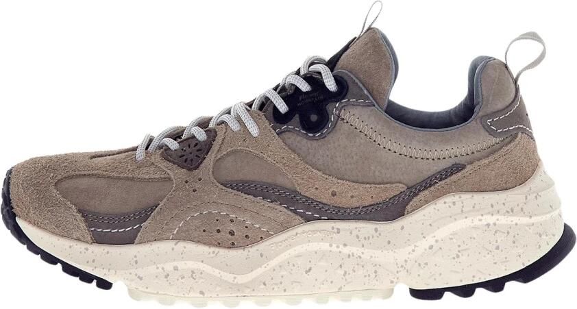 Flower mountain heren sneakers WAVE lichtgrijs suède