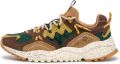 Flower Mountain Sneakers YAMABUSHI 2019511 03 3D41-DARK BROWN GREEN BOTTLE - Beige
