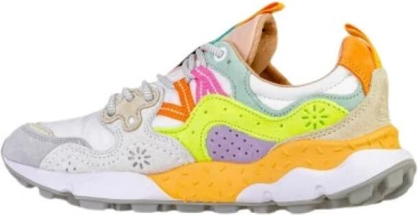 Flower Mountain Suede and technical fabric sneakers Yamano 3 Woman Multicolor Dames
